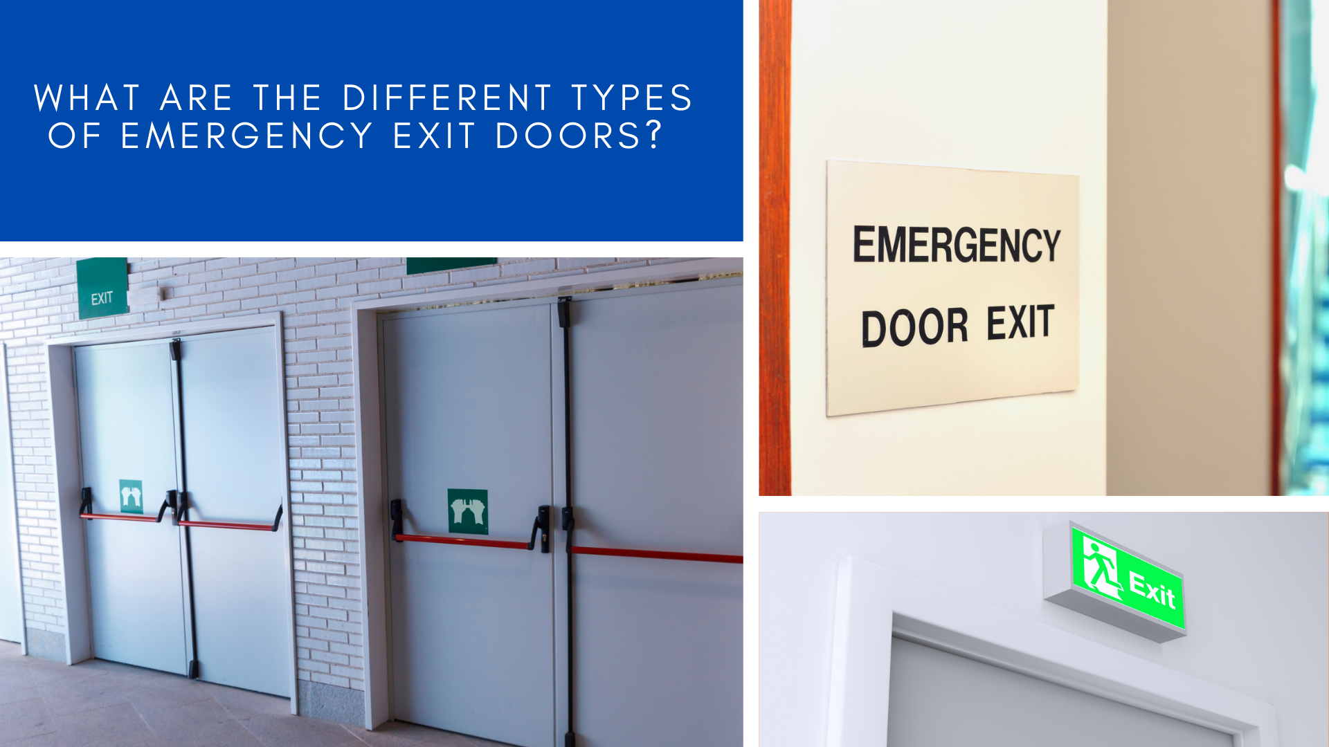 Fire Exit DoorInsulatedCommercial Emergency ExitFire Escape Shop Doors 