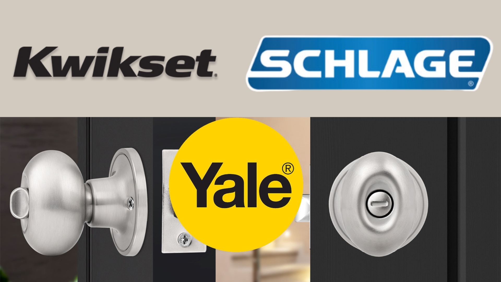 Popular brands of rekeyable door locks