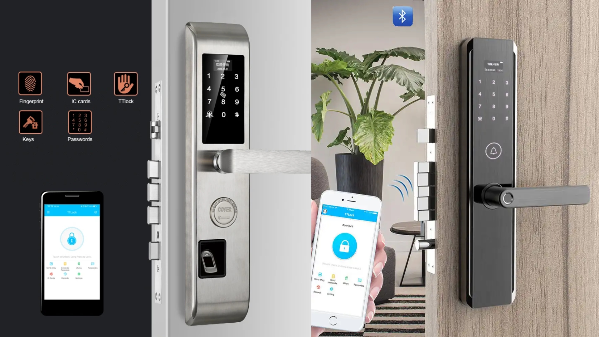 Smart locks prevent home lockouts with features like fingerprint access, smartphone controls, and keypad entries.