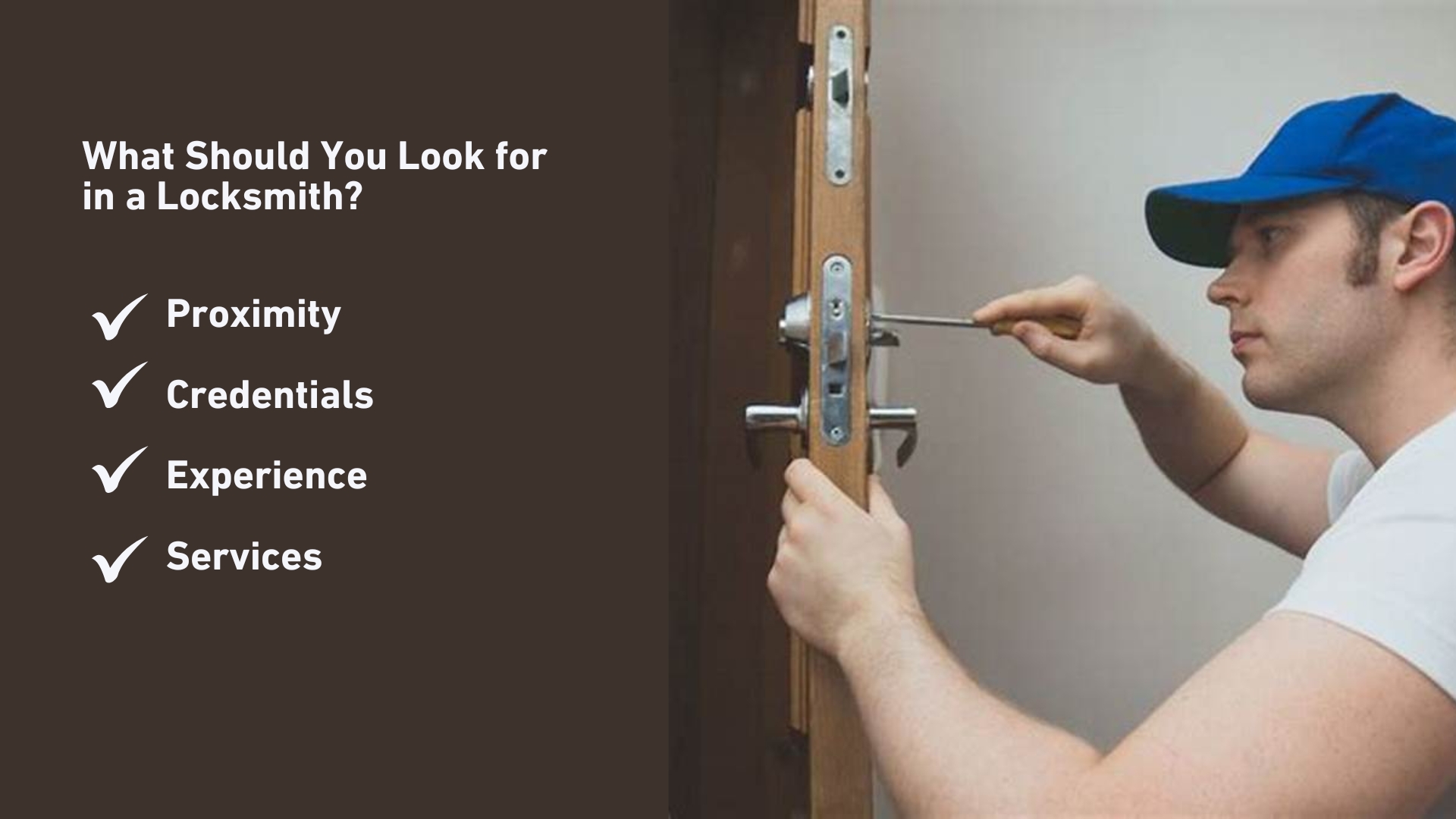 Key factors to consider when choosing a nearby locksmith.