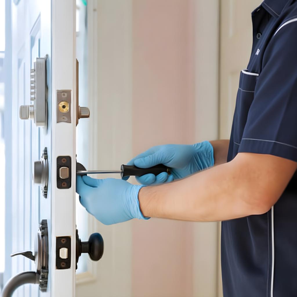 Vienna locksmith rekeying home lock near Maple Avenue