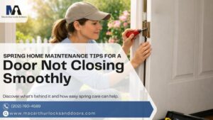 A helpful guide to fixing a door not closing smoothly for homeowners during spring maintenance
